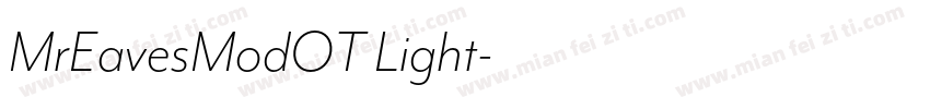 MrEavesModOT Light字体转换